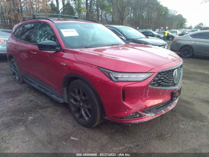 2022 ACURA MDX W/A-SPEC PACKAGE VIN: 5J8YE1H03NL031250