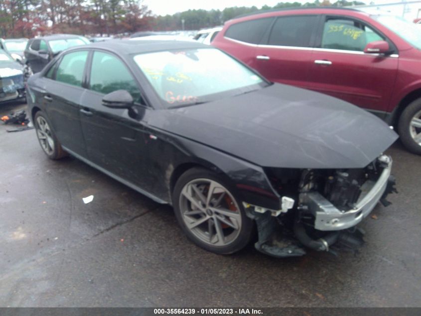 2021 AUDI A4 SEDAN S LINE PREMIUM PLUS VIN: WAUEAAF45MA038999
