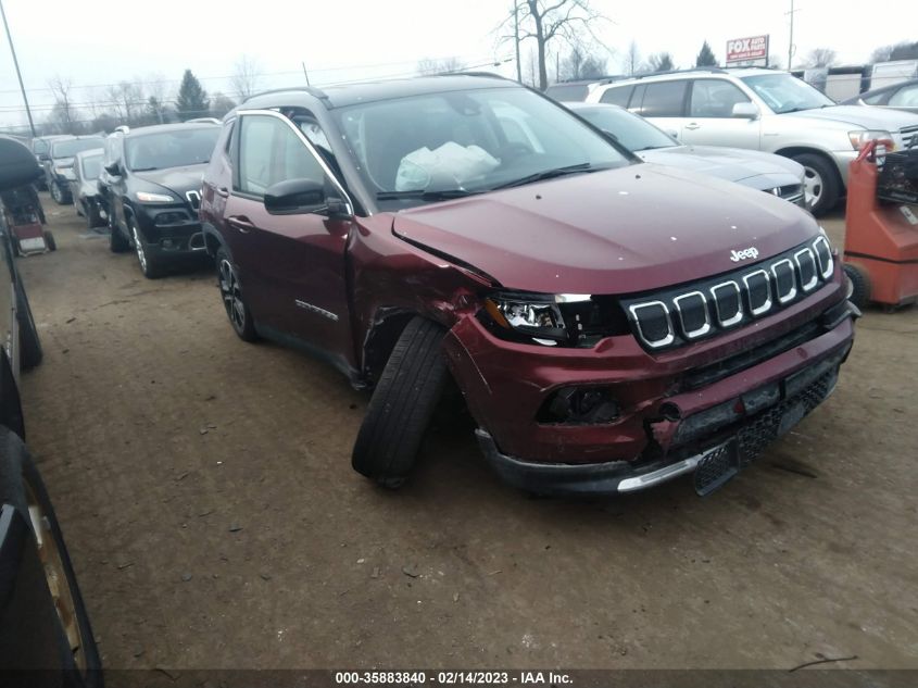 2022 JEEP COMPASS LIMITED VIN: 3C4NJDCB9NT153235