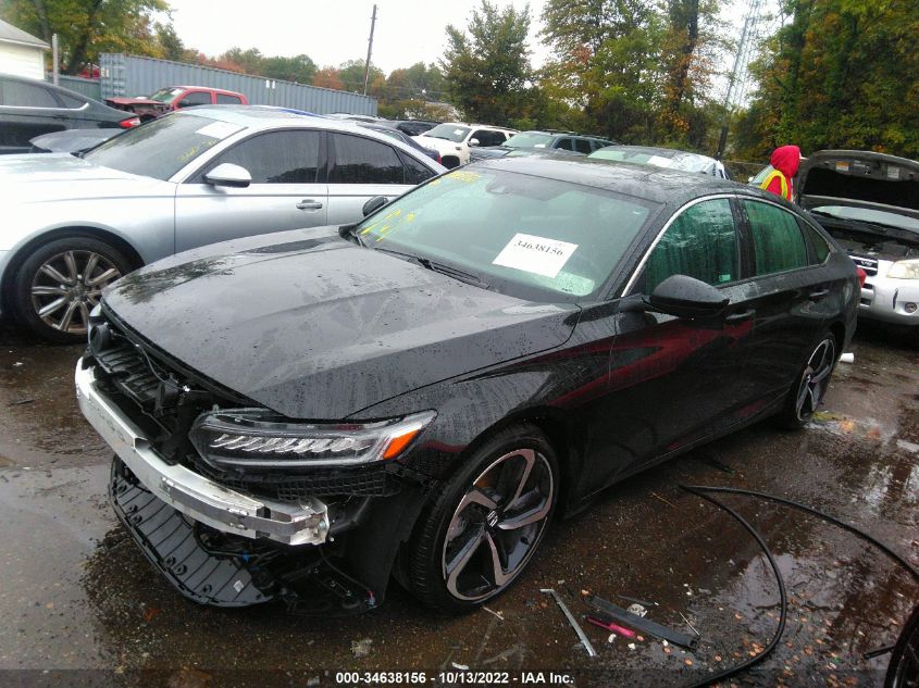 2022 HONDA ACCORD SEDAN SPORT VIN: 1HGCV2F36NA010420