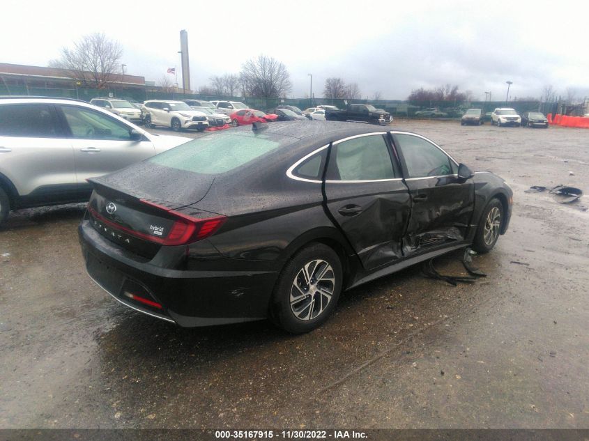2022 HYUNDAI SONATA HYBRID BLUE VIN: KMHL24JJ6NA043342