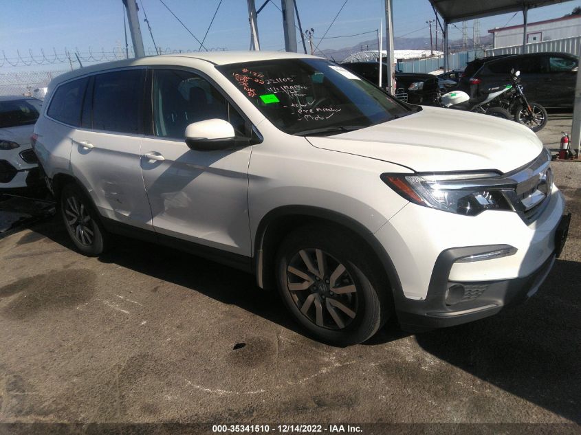 2021 HONDA PILOT EX VIN: 5FNYF5H31MB025543