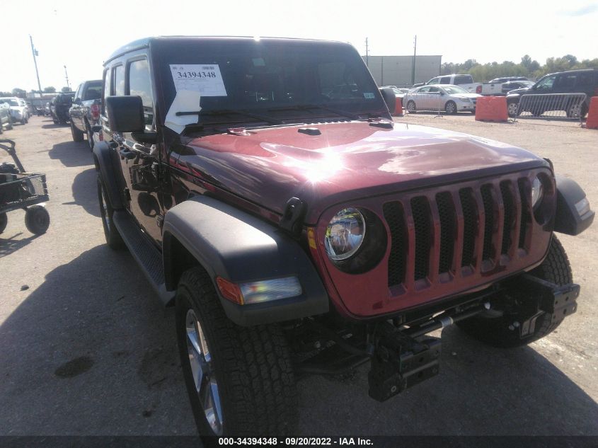 2022 JEEP WRANGLER UNLIMITED SPORT S VIN: 1C4HJXDG1NW119356