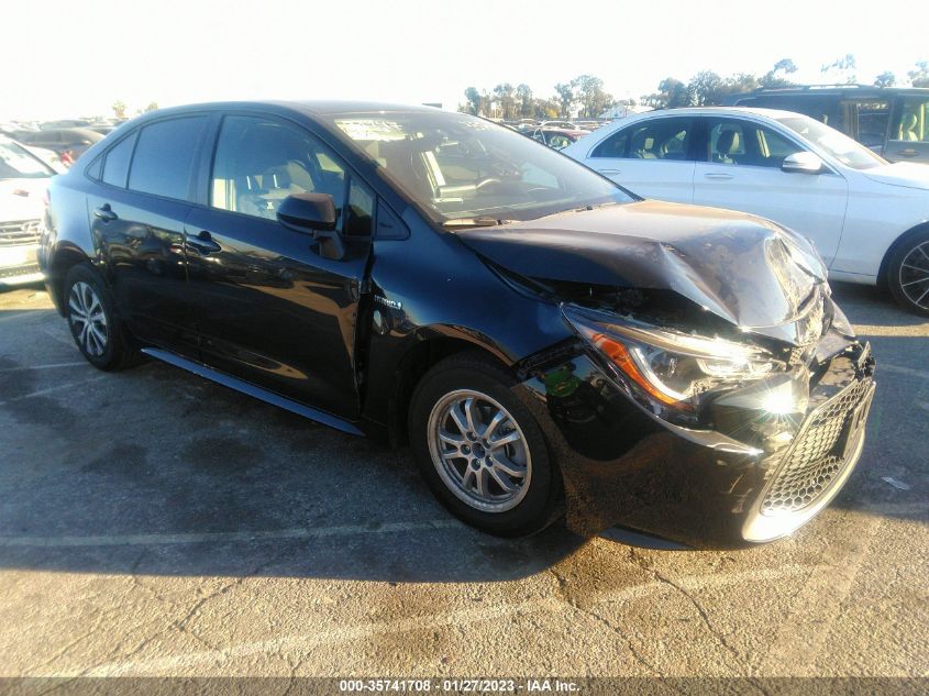 2021 TOYOTA COROLLA HYBRID LE VIN: JTDEAMDE1MJ025084