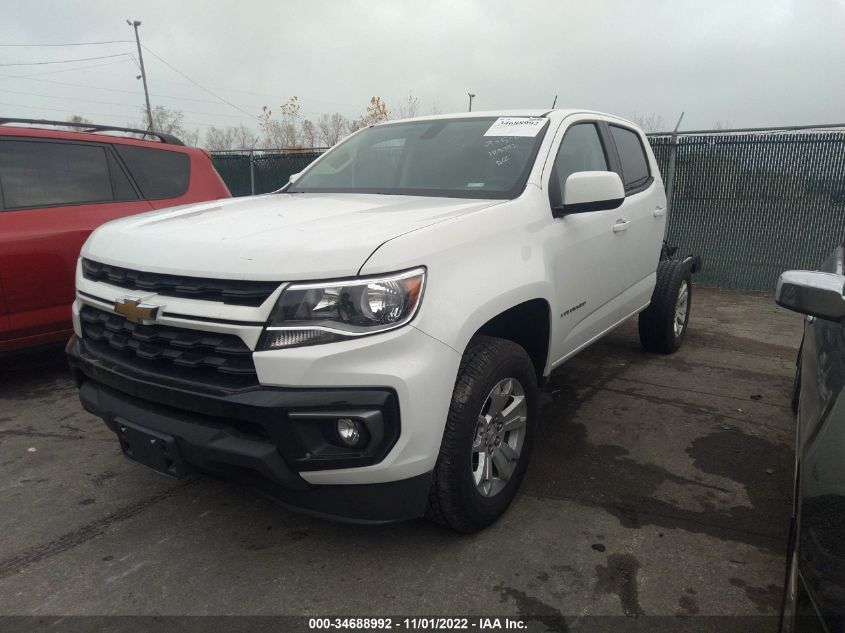 2022 CHEVROLET COLORADO 2WD LT VIN: 1GCGSCEN4N1143792