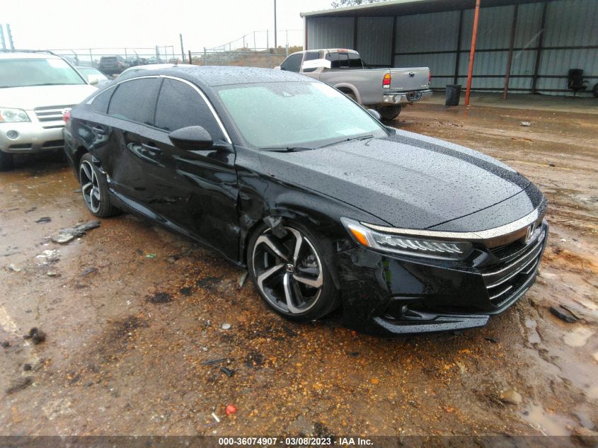 2022 HONDA ACCORD SEDAN SPORT VIN: 1HGCV1F35NA098967