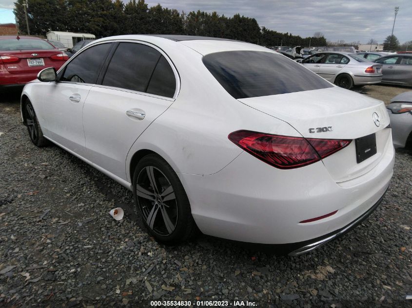 2022 MERCEDES-BENZ C-CLASS C 300 VIN: W1KAF4HB9NR045883