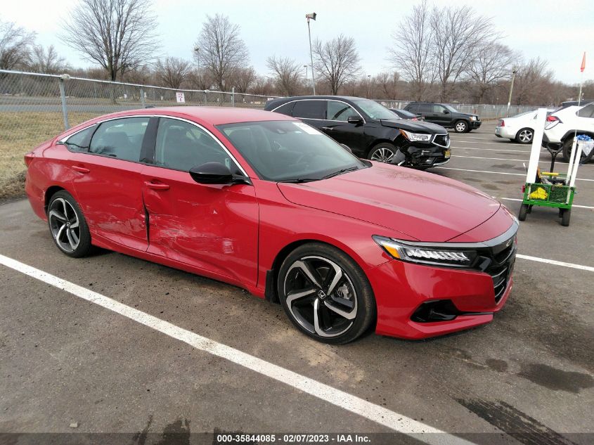 2022 HONDA ACCORD SEDAN SPORT SE VIN: 1HGCV1F48NA057967