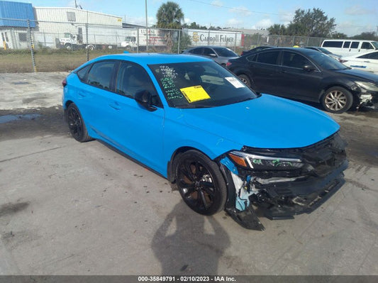 2022 HONDA CIVIC HATCHBACK SPORT VIN: 19XFL2H80NE022523