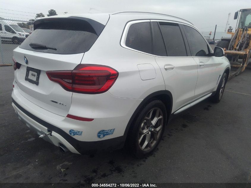2021 BMW X3 XDRIVE30E VIN: 5UXTS1C00M9D75415