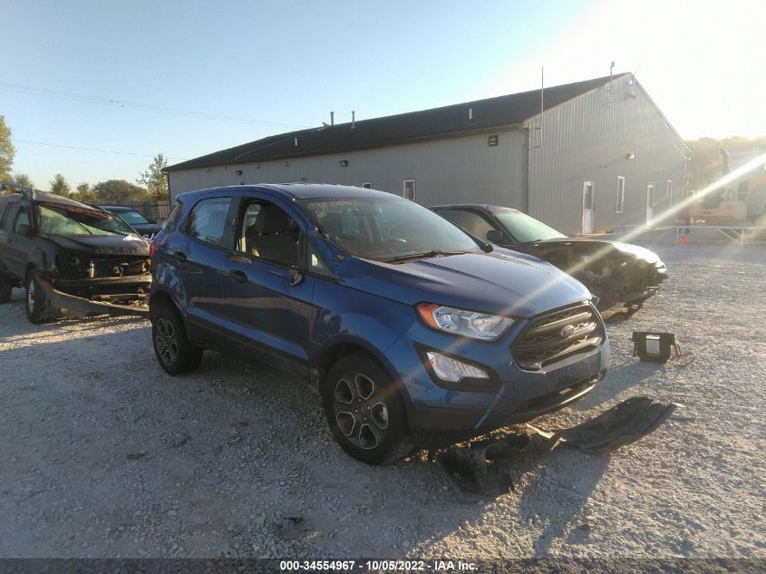 2021 FORD ECOSPORT S VIN: MAJ6S3FL8MC401278