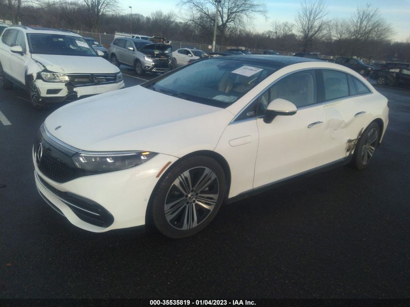 2022 MERCEDES-BENZ EQS EQS 450+ VIN: W1KCG2DB8NA007592