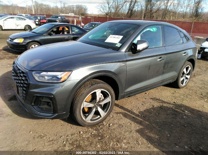 2022 AUDI Q5 SPORTBACK S LINE PREMIUM PLUS VIN: WA15AAFY3N2138689