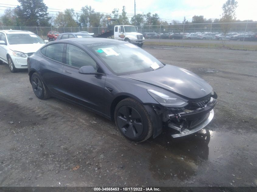 2022 TESLA MODEL 3 LONG RANGE VIN: 5YJ3E1EB8NF173059
