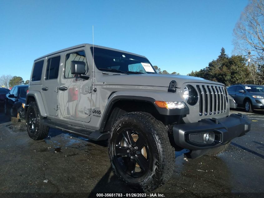 2022 JEEP WRANGLER UNLIMITED SAHARA ALTITUDE VIN: 1C4HJXEG9NW181425