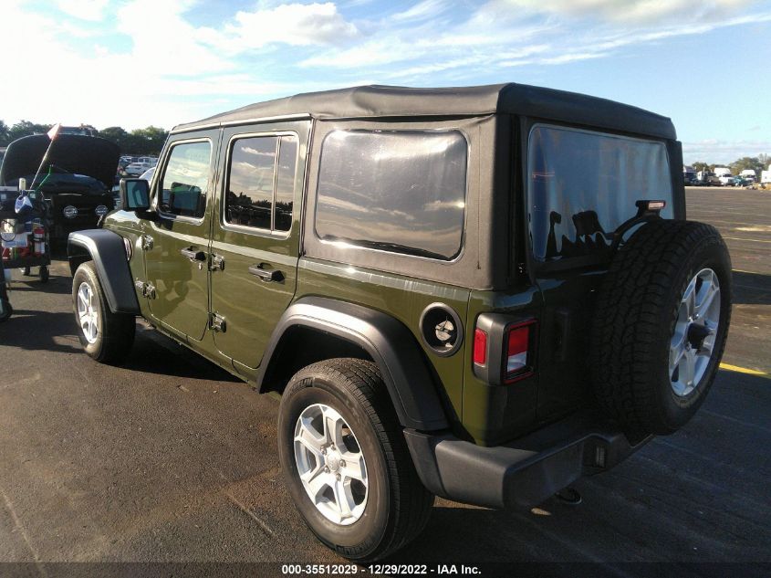 2021 JEEP WRANGLER UNLIMITED SPORT S VIN: 1C4HJXDN5MW592643