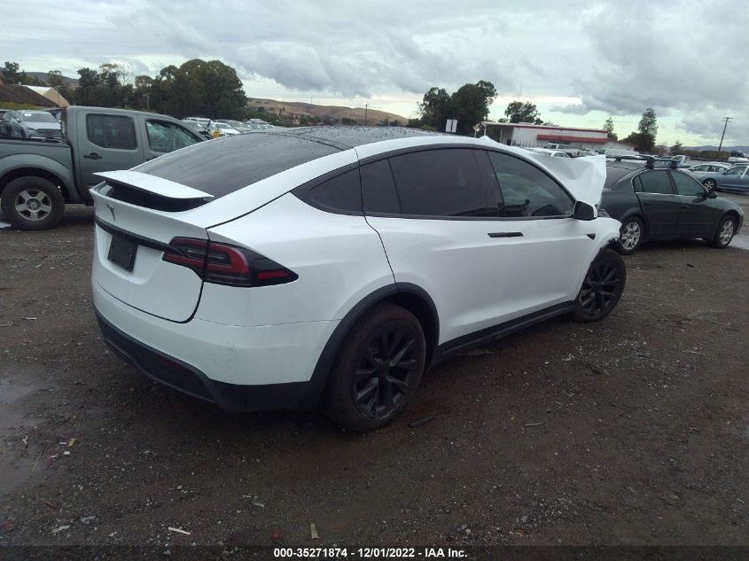 2022 TESLA MODEL X VIN: 7SAXCAE5XNF351008