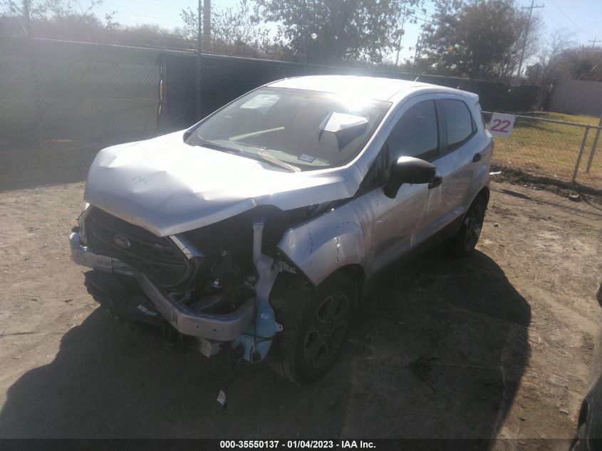 2021 FORD ECOSPORT S VIN: MAJ3S2FE7MC450633