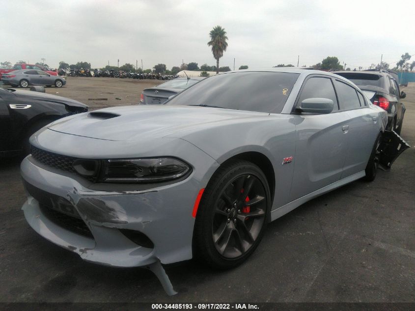 2022 DODGE CHARGER SCAT PACK VIN: 2C3CDXGJ1NH185076