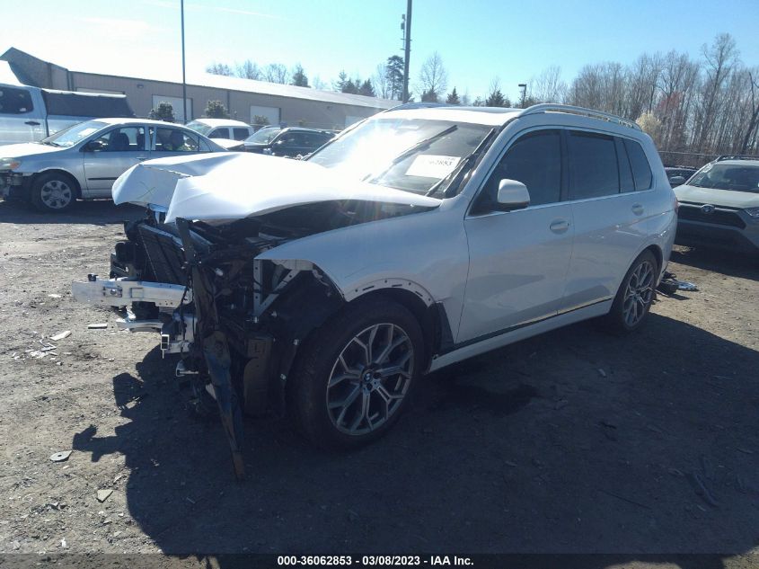 2022 BMW X7 XDRIVE40I VIN: 5UXCW2C07N9M19547