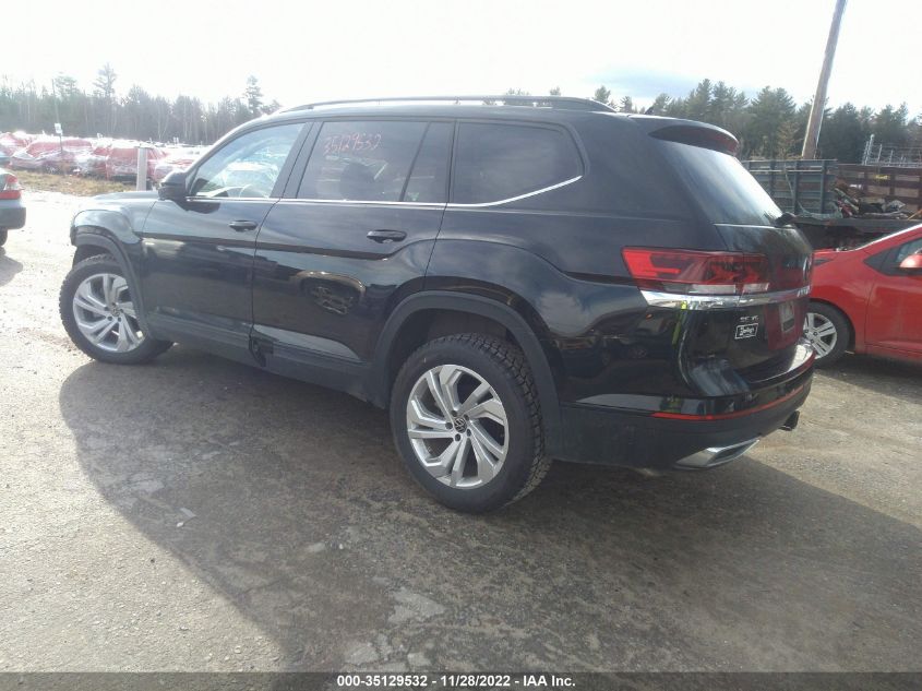 2021 VOLKSWAGEN ATLAS 3.6L V6 SE W/TECHNOLOGY VIN: 1V2KR2CA4MC542395