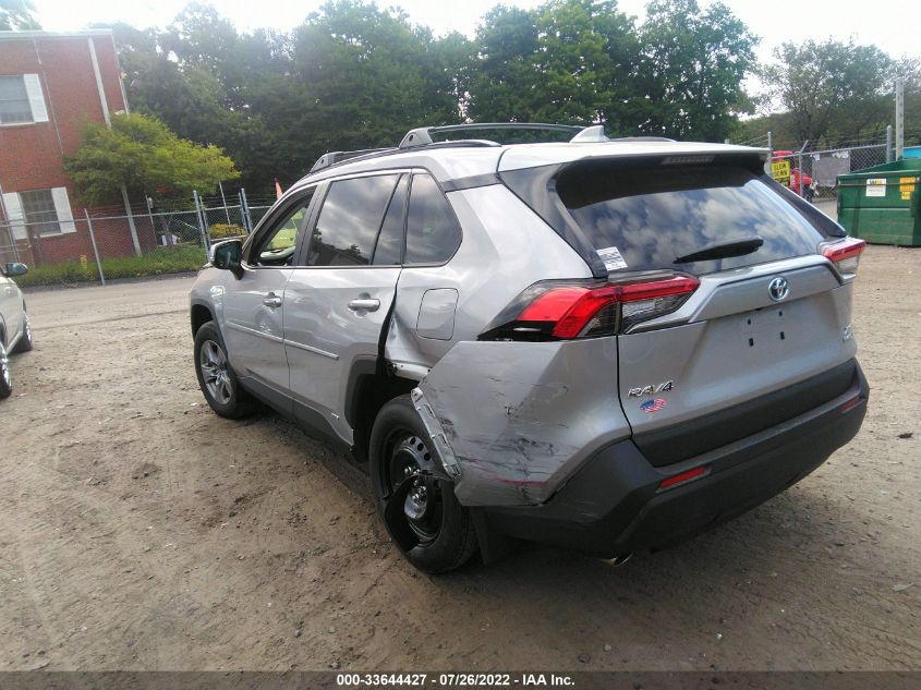 2022 TOYOTA RAV4 HYBRID XLE VIN: 2T3RWRFV1NW129011