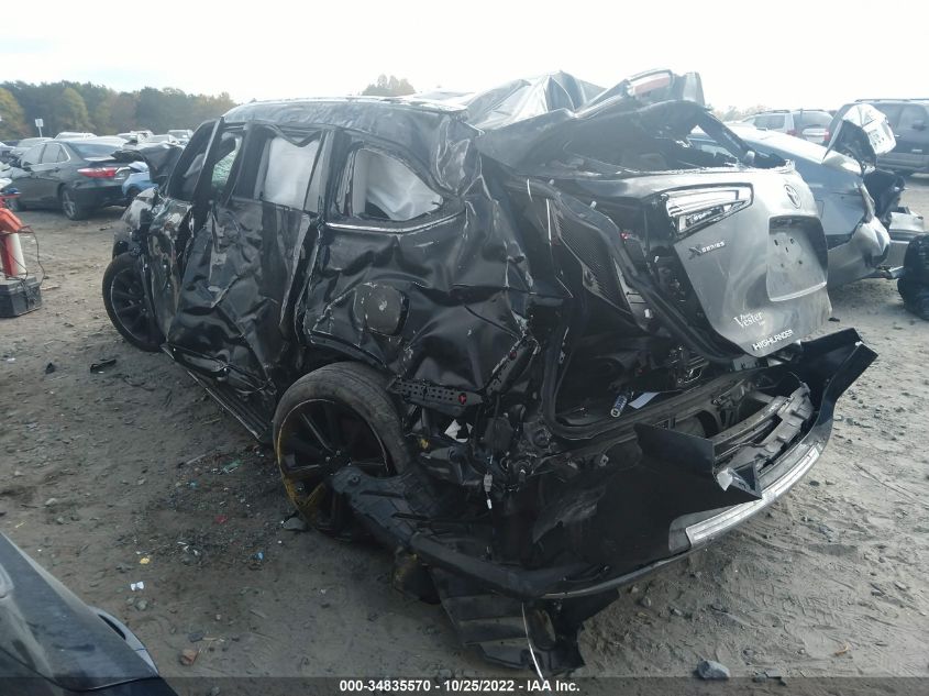 2021 TOYOTA HIGHLANDER PLATINUM VIN: 5TDFZRBH3MS144412