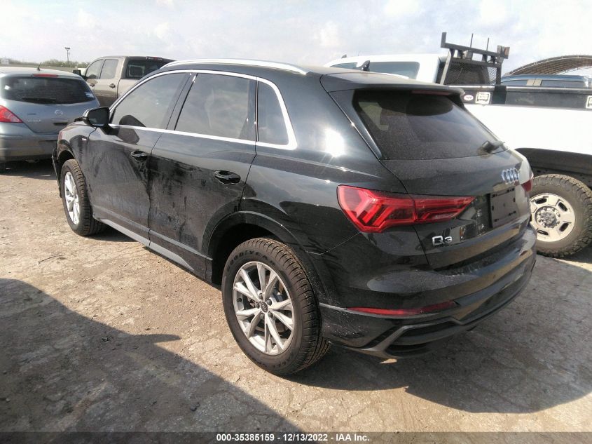 2022 AUDI Q3 S LINE PREMIUM VIN: WA1DECF32N1069841