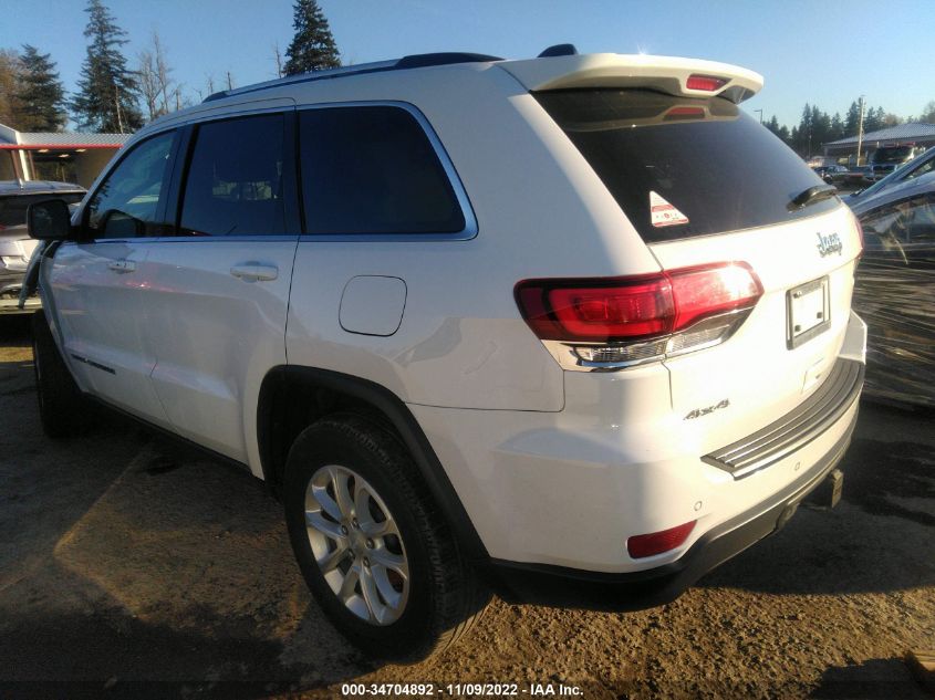 2021 JEEP GRAND CHEROKEE LAREDO E VIN: 1C4RJFAG7MC689980