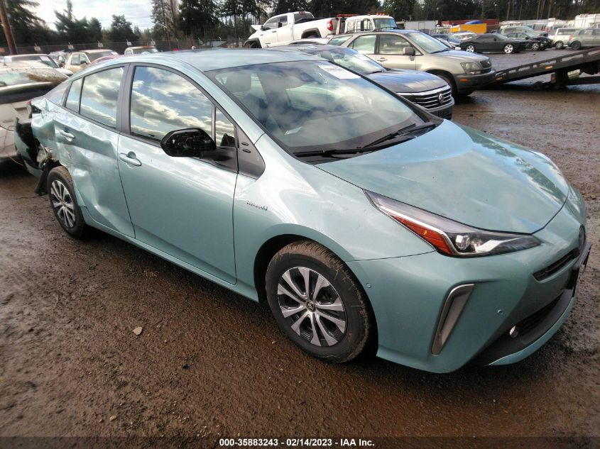 2022 TOYOTA PRIUS LE/XLE/NIGHTSHADE VIN: JTDL9MFU0N3034918