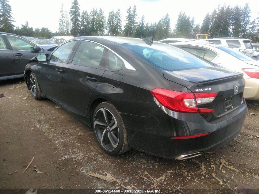 2022 HONDA ACCORD SEDAN SPORT VIN: 1HGCV1F33NA067961