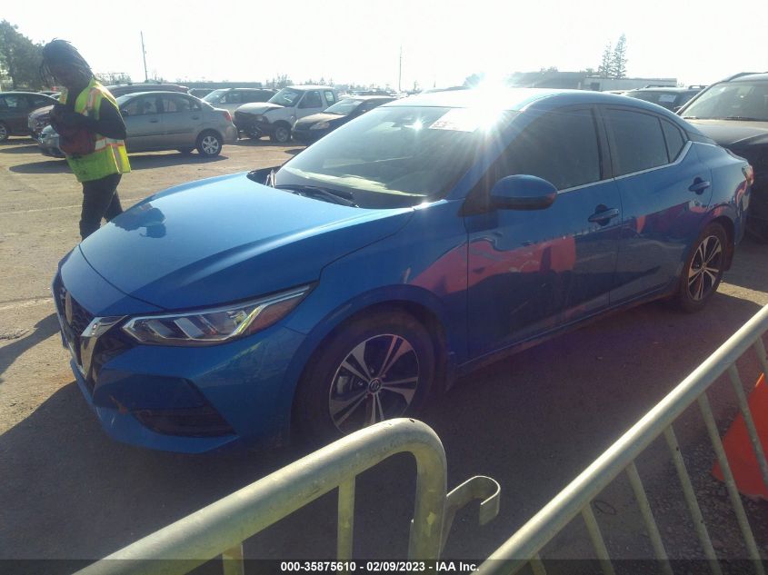 2022 NISSAN SENTRA SV VIN: 3N1AB8CV9NY268310