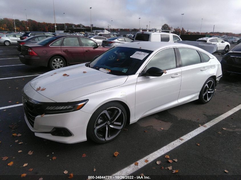 2022 HONDA ACCORD SEDAN SPORT VIN: 1HGCV1F38NA045972