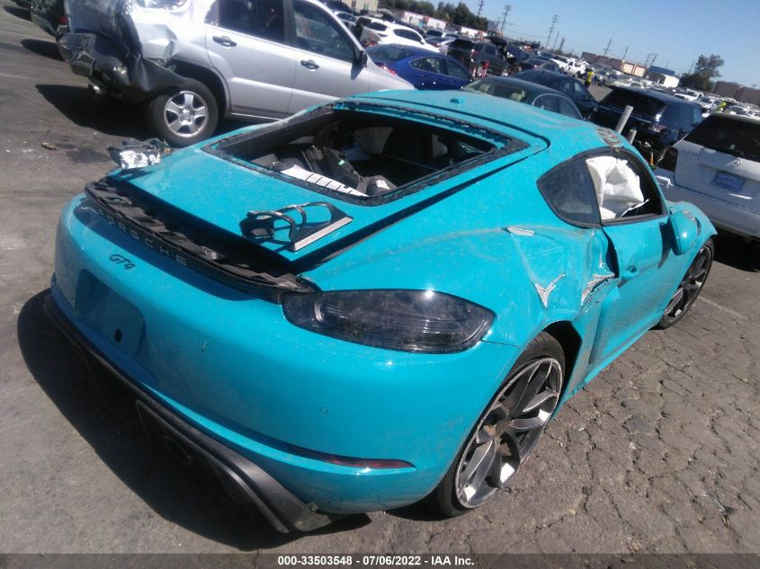 2020 PORSCHE 718 CAYMAN GT4 VIN: WP0AC2A83LS289329