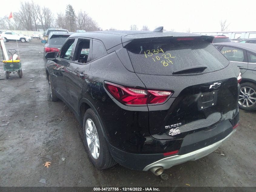 2021 CHEVROLET BLAZER LT VIN: 3GNKBCRS3MS586675
