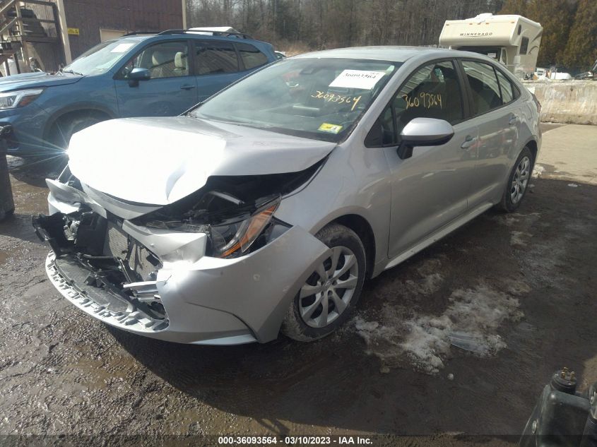 2022 TOYOTA COROLLA LE VIN: 5YFEPMAE1NP314661