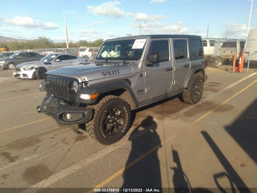 2021 JEEP WRANGLER UNLIMITED WILLYS VIN: 1C4HJXDG1MW715114