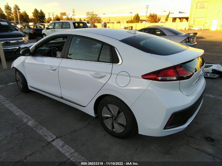 2020 HYUNDAI IONIQ HYBRID SE VIN: KMHC75LC4LU227762