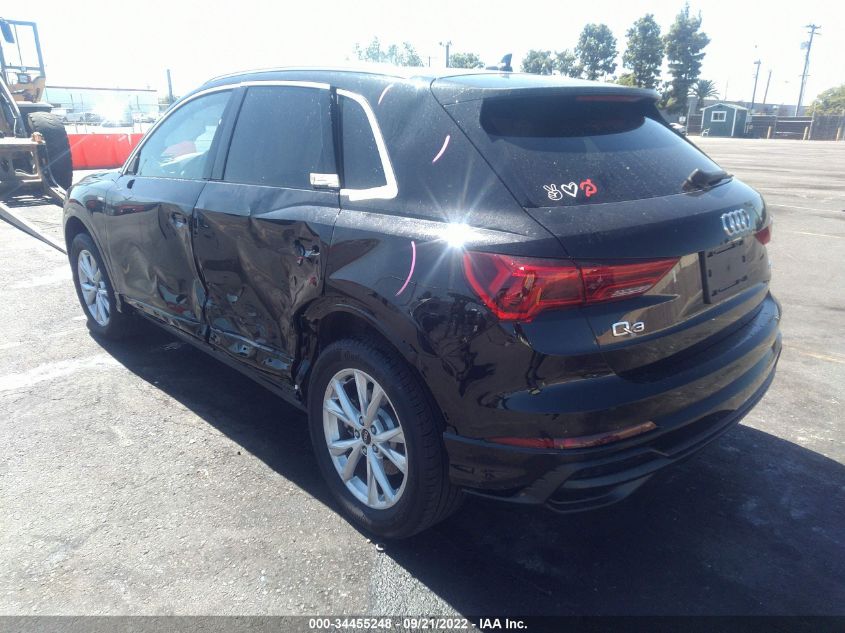 2021 AUDI Q3 S LINE PREMIUM VIN: WA1DECF31M1148805