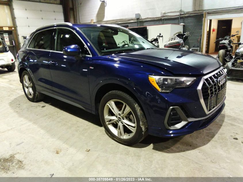 2021 AUDI Q3 S LINE PREMIUM VIN: WA1DECF33M1054344