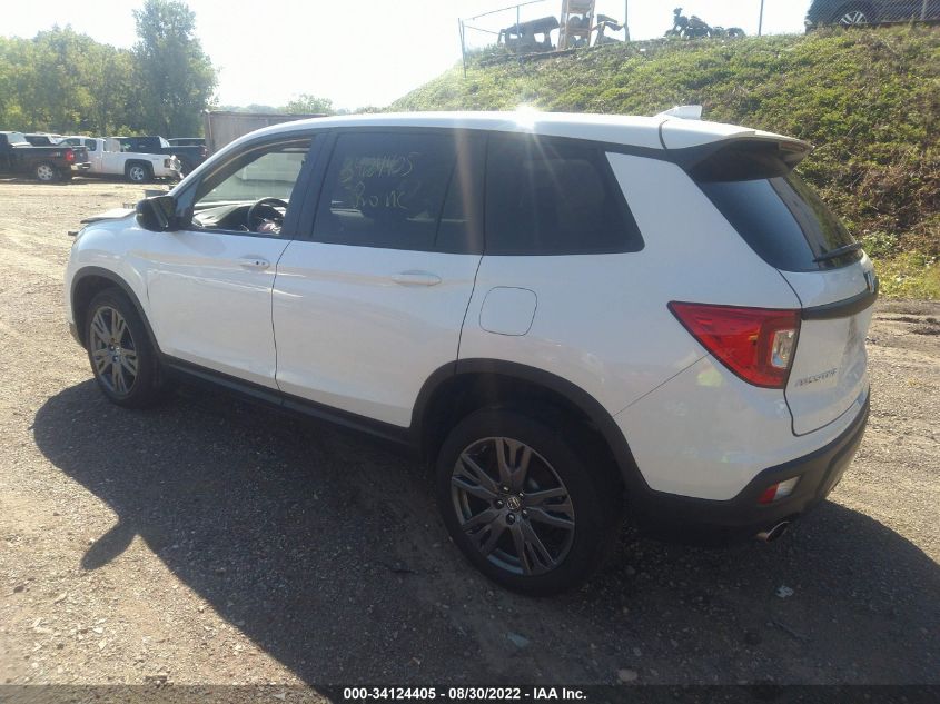 2021 HONDA PASSPORT EX-L VIN: 5FNYF8H50MB001804