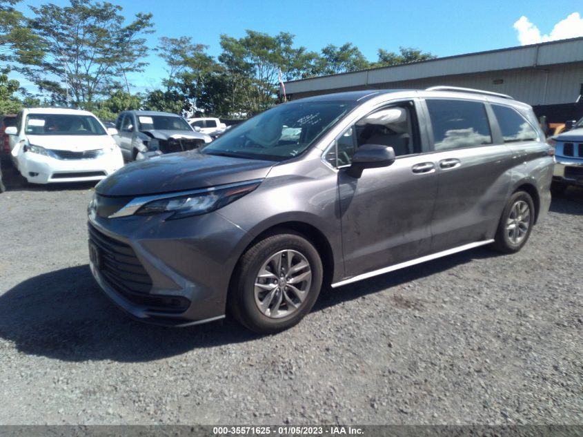 2022 TOYOTA SIENNA LE VIN: 5TDKRKECXNS107090