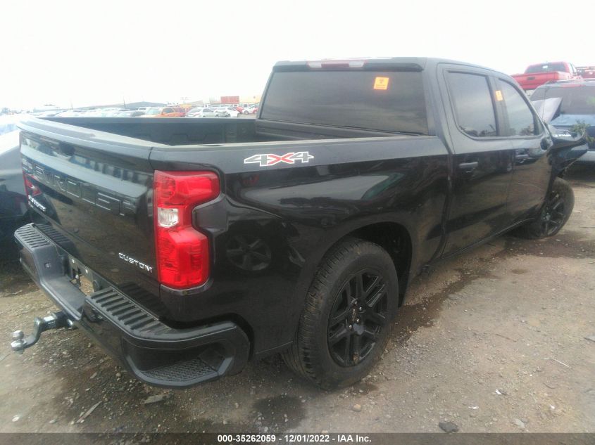 2022 CHEVROLET SILVERADO 1500 CUSTOM VIN: 1GCPDBEK3NZ529714