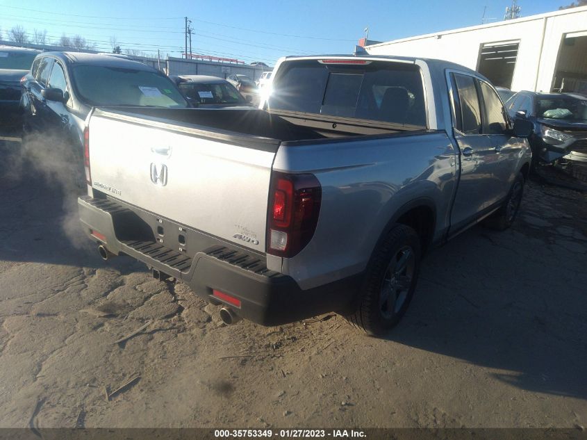 2023 HONDA RIDGELINE RTL VIN: 5FPYK3F58PB006083
