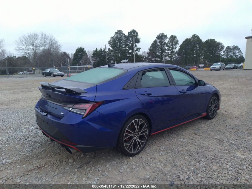 2022 HYUNDAI ELANTRA N VIN: KMHLW4AK9NU001985