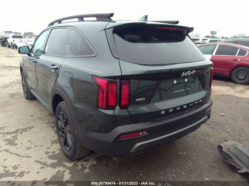 2022 KIA SORENTO X-LINE S VIN: 5XYRLDLC5NG141773
