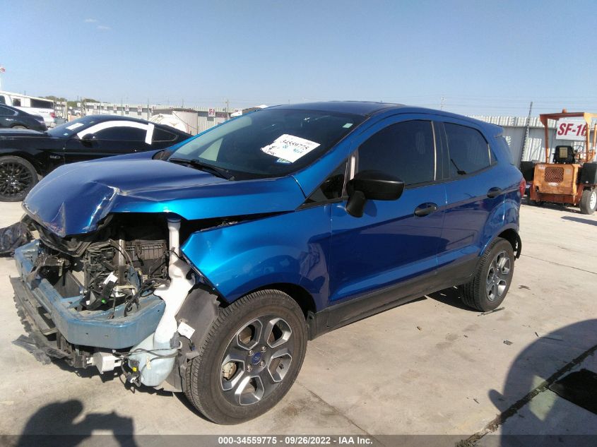 2021 FORD ECOSPORT S VIN: MAJ3S2FEXMC411583