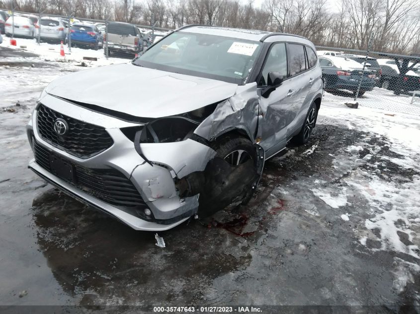 2021 TOYOTA HIGHLANDER XSE VIN: 5TDJZRBH1MS140708