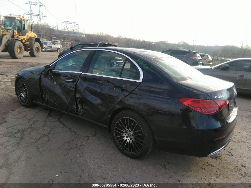 2022 MERCEDES-BENZ C-CLASS C 300 VIN: W1KAF4HB7NR054338