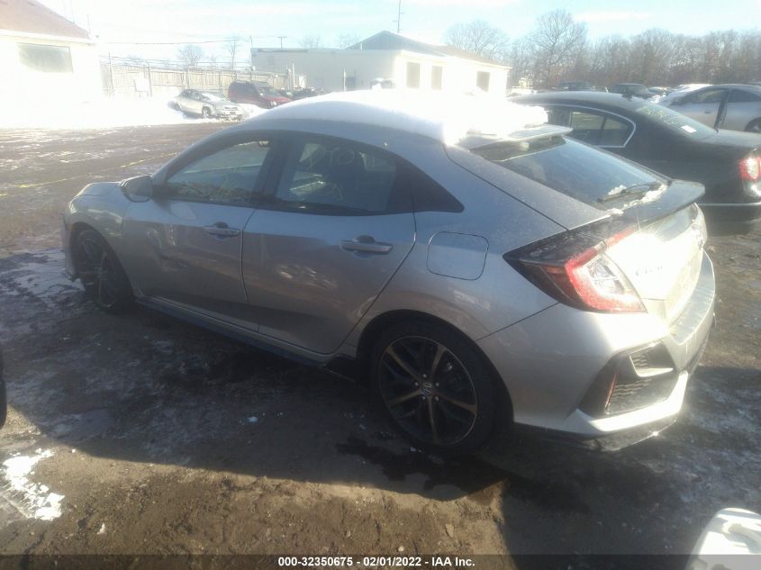 2021 HONDA CIVIC HATCHBACK SPORT VIN: SHHFK7H46MU416791